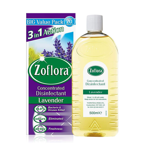 Zoflora Concentrated Disinfectant 3in1 Lavender 500ml in UK